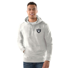 Las Vegas Raiders Margaritaville Time Flies Garment Dyed Pullover Hoodie Gray