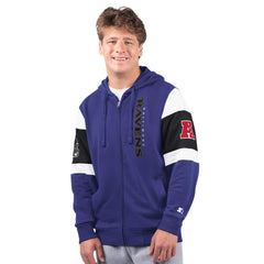 Baltimore Ravens Starter Extreme Full-Zip Hoodie Purple