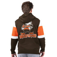 Cleveland Browns Starter Extreme Vintage Logo Full-Zip Hoodie Brown