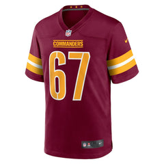 Nick Allegretti Washington Commanders Game Jersey Burgundy