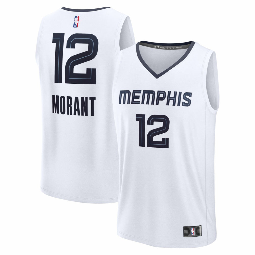NBA Ja Morant Memphis Grizzlies Fast Break Replica Player Jersey - Association Edition - White