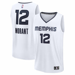 NBA Ja Morant Memphis Grizzlies Fast Break Replica Player Jersey - Association Edition - White