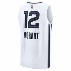 NBA Ja Morant Memphis Grizzlies Fast Break Replica Player Jersey - Association Edition - White