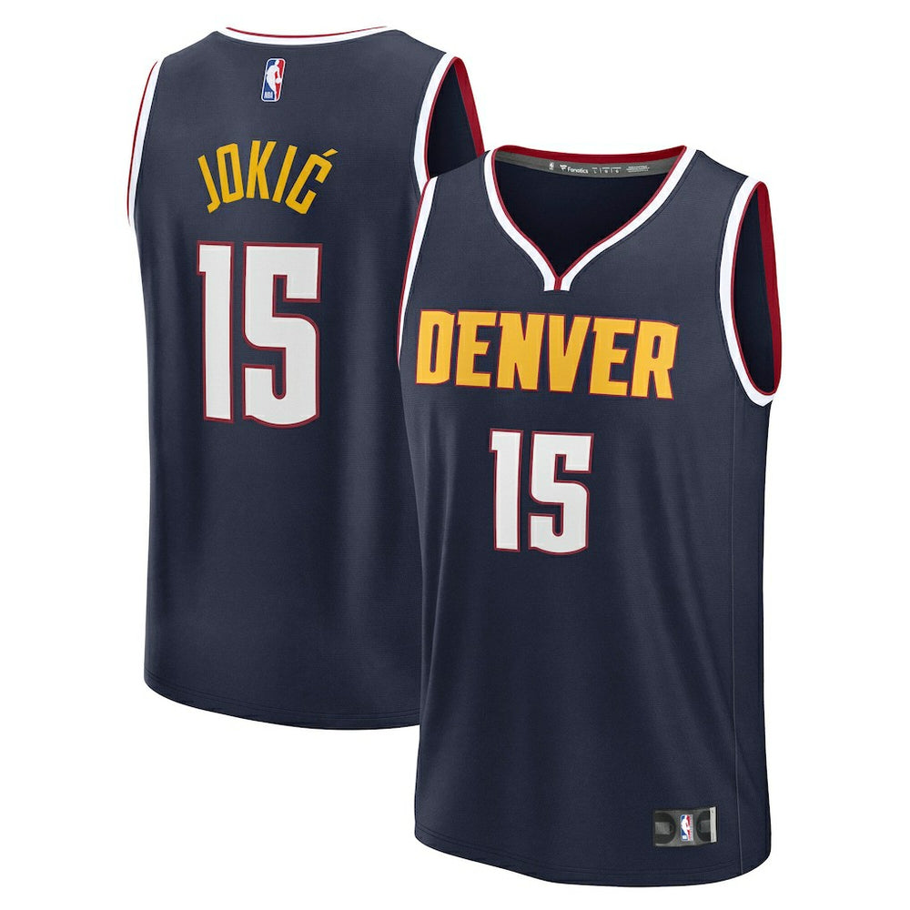 NBA Nikola Jokic Denver Nuggets Fast Break Replica Player Jersey - Icon Edition - Navy