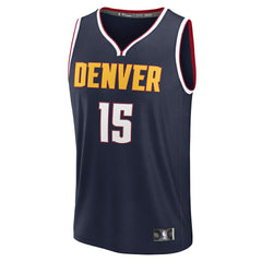 Nikola Jokic Denver Nuggets Fast Break Replica Player Jersey Icon Edition Navy