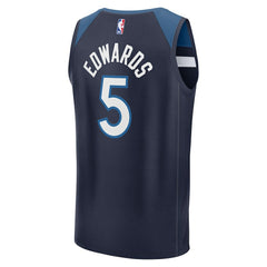 NBA Anthony Edwards Minnesota Timberwolves Fast Break Replica Player Jersey - Icon Edition - Navy