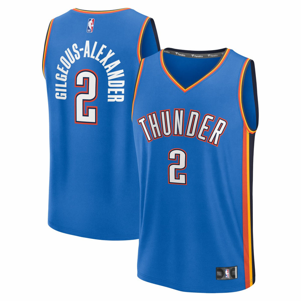 NBA Shai Gilgeous-Alexander Oklahoma City Thunder Fast Break Replica Player Jersey - Icon Edition - Blue
