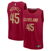 NBA Donovan Mitchell Cleveland Cavaliers Fast Break Replica Player Jersey sale - Icon Editi- Wine
