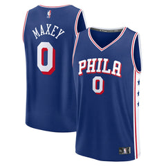NBA Tyrese Maxey Philadelphia 76ers Fast Break Replica Player Jersey - Icon Edition - Royal