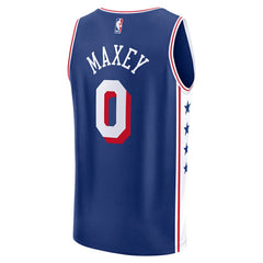 NBA Tyrese Maxey Philadelphia 76ers Fast Break Replica Player Jersey - Icon Edition - Royal