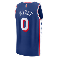 NBA Tyrese Maxey Philadelphia 76ers Youth Fast Break Replica Player Jersey - Icon Edition - Royal