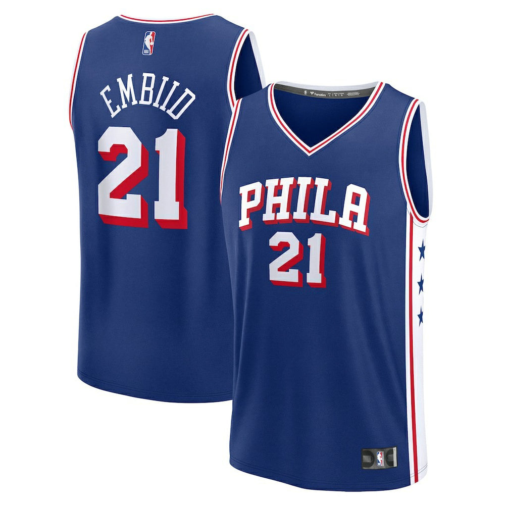 NBA Joel Embiid Philadelphia 76ers Youth Fast Break Replica Player Jersey - Icon Edition - Royal