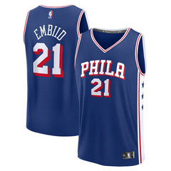NBA Joel Embiid Philadelphia 76ers Youth Fast Break Replica Player Jersey - Icon Edition - Royal