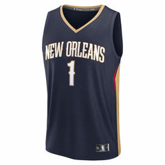NBA Zion Williamson New Orleans Pelicans Fast Break Replica Player Jersey - Icon Edition - Navy