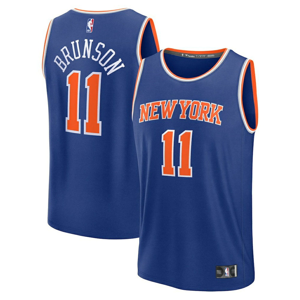 NBA Jalen Brunson New York Knicks Fast Break Replica Player Jersey - Icon Edition - Blue