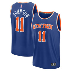 NBA Jalen Brunson New York Knicks Fast Break Replica Player Jersey - Icon Edition - Blue