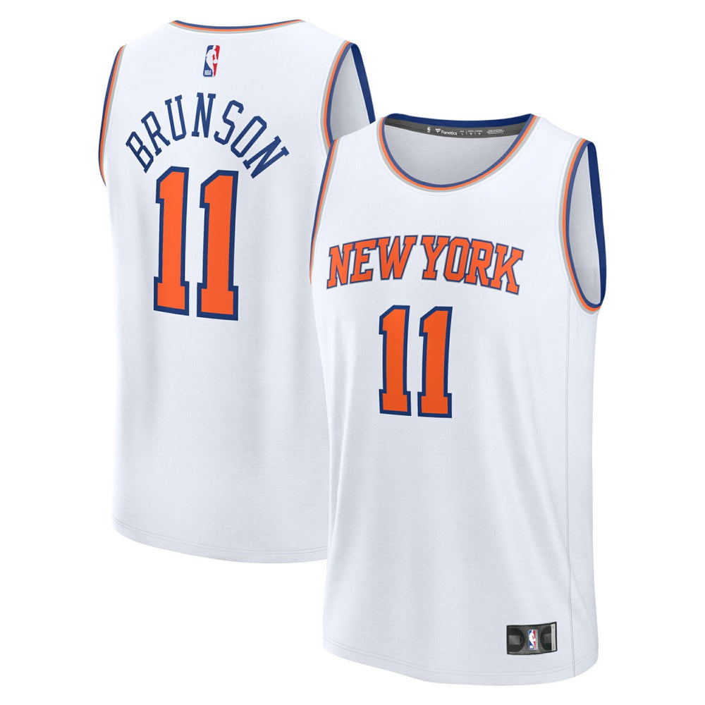 NBA Jalen Brunson New York Knicks Fast Break Replica Player Jersey - Association Edition - White