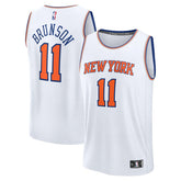 Jalen Brunson New York Knicks Fast Break Replica Player Jersey Association Edition White