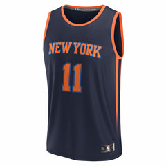 NBA Jalen Brunson New York Knicks Fast Break Replica Player Jersey - Statement Edition - Navy