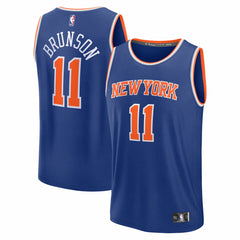 NBA Jalen Brunson New York Knicks Youth Fast Break Replica Player Jersey - Icon Edition - Blue