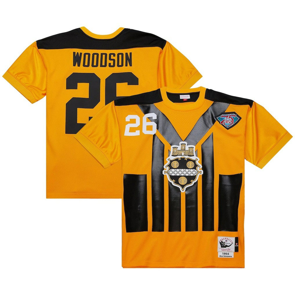 Rod Woodson Pittsburgh Steelers 1994 Authentic Throwback Retired Player Jersey Gold
