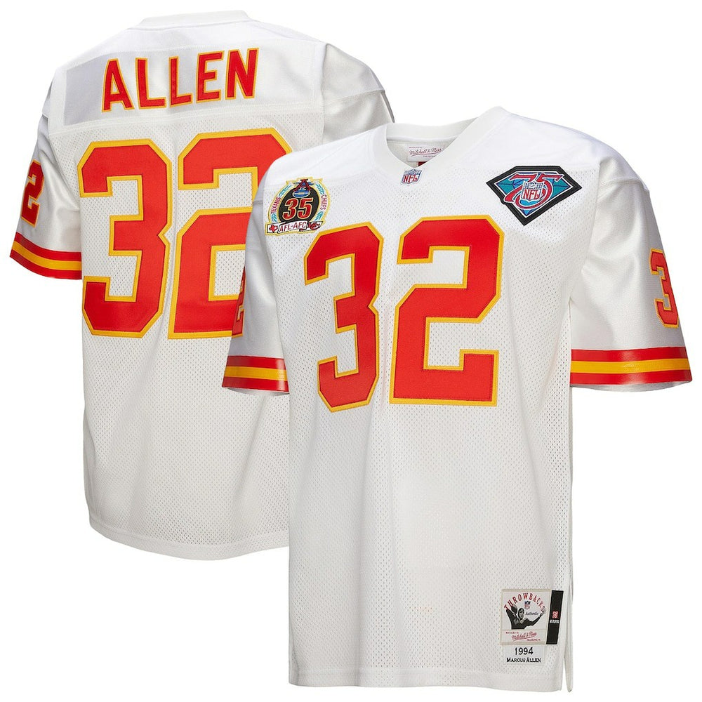 NFL Marcus Allen Kansas City Chiefs 1994 Authentic Throwback Retired Player Jersey - White sale