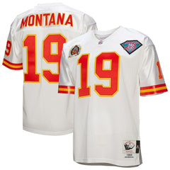 NFL Joe Montana Kansas City Chiefs 1994 Authentic Throwback Retired Player Jersey - White discount
