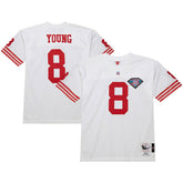 NFL Steve Young San Francisco 49ers 1994 Authentic Throwback Retired Player Jersey - White discount