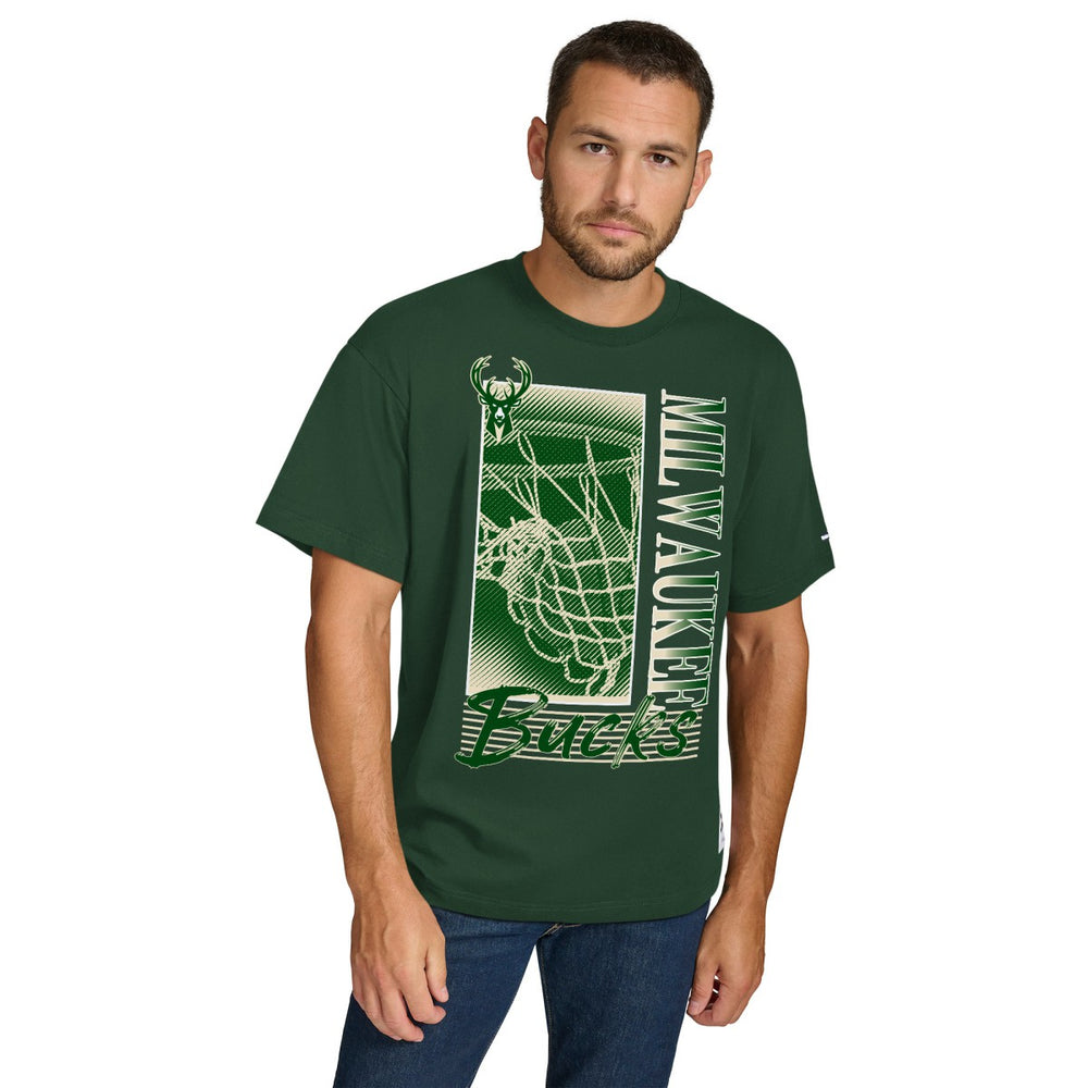 Milwaukee Bucks Tommy Jeans Noah Swish T-Shirt Hunter Green