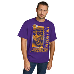 Los Angeles Lakers Tommy Jeans Noah Swish T-Shirt Purple