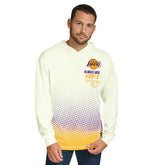 Los Angeles Lakers Tommy Jeans Ben Vintage Applique Long Sleeve Hoodie T-Shirt Cream