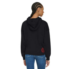 Chicago Bulls Tommy Jeans Women's Stella Cropped Pullover Hoodie Black