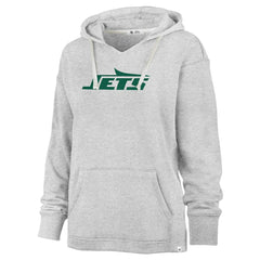 New York Jets '47 Women's Premier Kennedy V-Neck Pullover Hoodie Gray