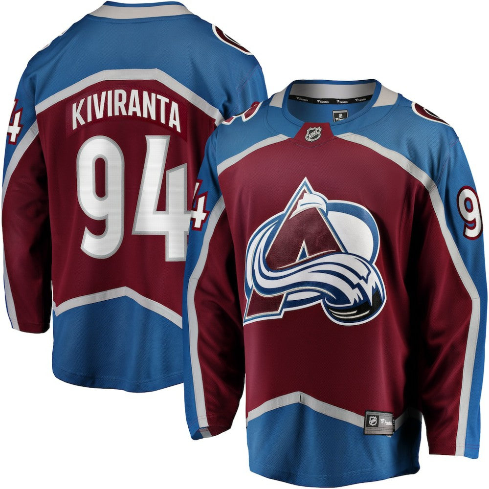 NHL Joel Kiviranta Colorado Avalanche Fanatics Home Premier Breakaway Player Jersey - Maroon