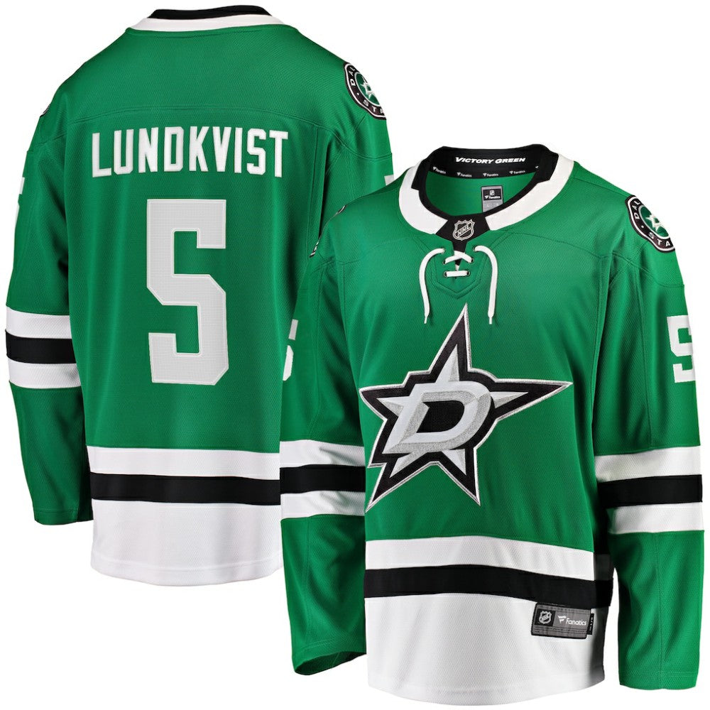 NHL Nils Lundkvist Dallas Stars Fanatics Home Premier Breakaway Player Jersey - Kelly Green