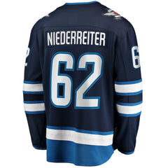 NHL Nino Niederreiter Winnipeg Jets Fanatics Home Premier Breakaway Player Jersey - Navy