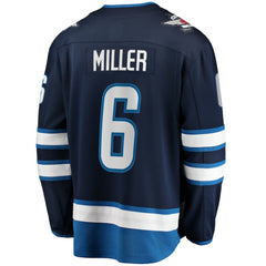 NHL Colin Miller Winnipeg Jets Fanatics Home Premier Breakaway Player Jersey - Navy