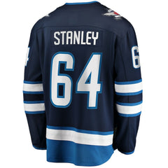 NHL Logan Stanley Winnipeg Jets Fanatics Home Premier Breakaway Player Jersey - Navy