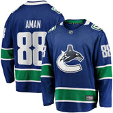 NHL Nils Aman Vancouver Canucks Fanatics Home Premier Breakaway Player Jersey - Blue