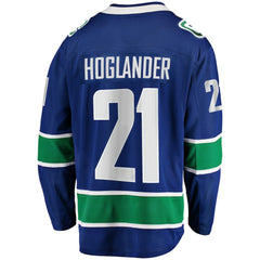 NHL Nils Hoglander Vancouver Canucks Fanatics Home Premier Breakaway Player Jersey - Blue
