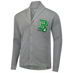 Boston Celtics Sportiqe Unisex Henshaw Full-Button Cardigan Sweater Heather Gray