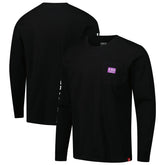 Sacramento Kings Sportiqe Unisex Wales Heavyweight Pocket Long Sleeve T-Shirt Black