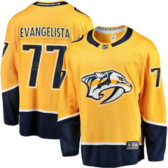 NHL Luke Evangelista Nashville Predators Fanatics Premier Breakaway Player Jersey - Gold