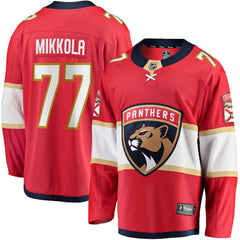 NHL Niko Mikkola Florida Panthers Fanatics Premier Breakaway Player Jersey - Red
