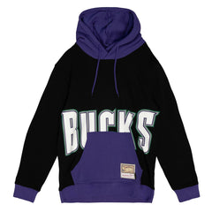 Milwaukee Bucks Hardwood Classics Big Face 5.0 Pullover Hoodie Black