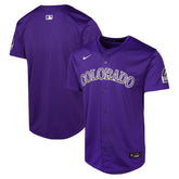 MLB Colorado Rockies Nike Youth Alternate Limited Jersey - Purple