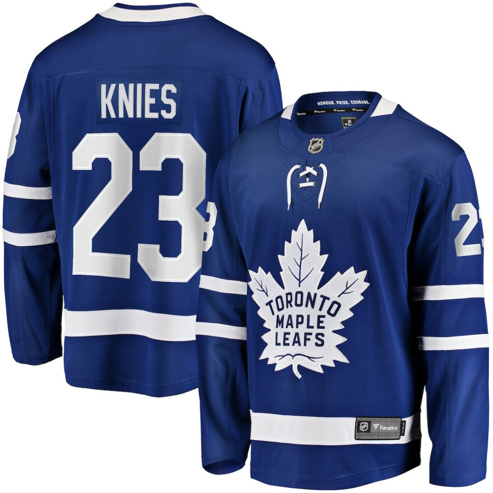 NHL Matthew Knies Toronto Maple Leafs Fanatics Home Premier Breakaway Player Jersey - Blue