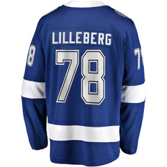 NHL Emil Lilleberg Tampa Bay Lightning Fanatics Home Premier Breakaway Player Jersey - Blue