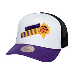 Phoenix Suns Hardwood Classics Blocker Foam Front Trucker Snapback Hat White