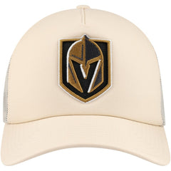 NHL Vegas Golden Knights Mitchell & Ness Foam Front Trucker Adjustable Hat - Cream